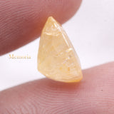 Natural Yellow Sapphire Cushion Shaped Faceted Gemstone 11X9mm Healing Loose Gemstone For Making Jewelry