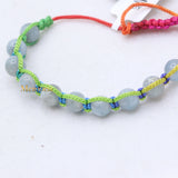 Natural Aquamarine Gemstone Thread Bracelet