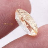 Natural Yellow Sapphire Oval Shaped Faceted Gemstone 12X10mm Healing Loose Gemstone For Making Jewelry