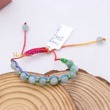 Natural Aquamarine Gemstone Thread Bracelet