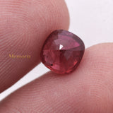 Natural Ruby Cushion Shaped Faceted Gemstone 7X7mm Healing Loose Gemstone For Making Jewelry