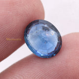 Natural Blue Sapphire Faceted Oval Cut Spiritual Healing 10X8mm Loose Gemstone For Making Jewelry