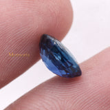 Natural Blue Sapphire Faceted Oval Cut Spiritual Healing 10X8mm Loose Gemstone For Making Jewelry