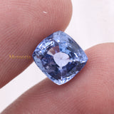 Buy Natural Blue Sapphire Cushion Faceted Cut Chakra Healing 8X8mm Loose Gemstone For Making Jewelry