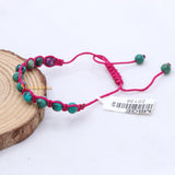 Natural Turquoise Gemstone Thread Bracelet