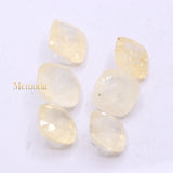 6 Pcs Natural Yellow Sapphire Cushion Shaped Faceted Gemstone Spiritual Healing Loose Gemstone For Making Jewelry