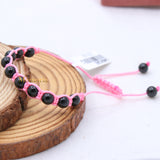 Natural Black Onyx Gemstone Thread Bracelet