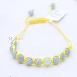 Natural Aquamarine Gemstone Thread Bracelet