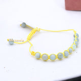 Natural Aquamarine Gemstone Thread Bracelet