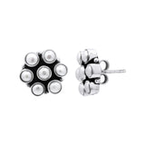 Designer Pearl 925 Sterling Silver Gold Plated Designer Stud Earring