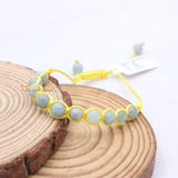 Natural Aquamarine Gemstone Thread Bracelet