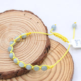 Natural Aquamarine Gemstone Thread Bracelet