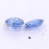 Buy 2 Pcs Natural Blue Sapphire Cushion Faceted Cut Chakra Healing Loose Gemstone For Making Jewelry