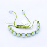 Natural Aquamarine Gemstone Thread Bracelet