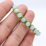 Natural Aquamarine Gemstone Thread Bracelet