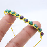 Natural Ruby Zoisite Gemstone Thread Bracelet