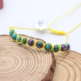 Natural Ruby Zoisite Gemstone Thread Bracelet