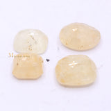 4 Pcs Natural Yellow Sapphire Mix Shape Faceted Gemstone Spiritual Healing Loose Gemstone For Making Jewelry