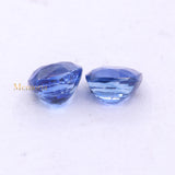 Buy 2 Pcs Natural Blue Sapphire Cushion Faceted Cut Spiritual Healing Loose Gemstone For Making Jewelry