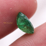 Natural Emerald Oval Faceted Cut Loose Gemstone 10X7mm Healing Gemstone For Making Jewelry