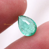 Best Quality Natural Emerald Pear Faceted Cut Loose Gemstone 9X6mm Healing Gemstone For Making Jewelry