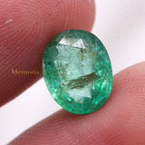 High Quality Natural Emerald Oval Faceted Cut Loose Gemstone 10X8mm Healing Gemstone For Making Jewelry