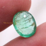 High Quality Natural Emerald Oval Faceted Cut Loose Gemstone 10X8mm Healing Gemstone For Making Jewelry