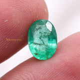 High Quality Natural Emerald Oval Faceted Cut Loose Gemstone 10X8mm Healing Gemstone For Making Jewelry