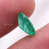 High Quality Natural Emerald Oval Faceted Cut Loose Gemstone 10X8mm Healing Gemstone For Making Jewelry