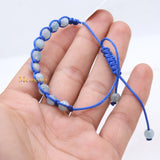 Natural Aquamarine Gemstone Thread Bracelet