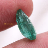 Pear Shaped Natural Emerald Faceted Gemstone 14X9mm Healing Loose Gemstone For Making Jewelry