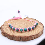 Natural Ruby Zoisite Gemstone Thread Bracelet