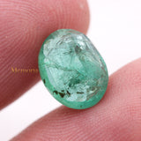 Natural Emerald Oval Faceted Cut Loose Gemstone 10X8mm Healing Gemstone For Making Jewelry