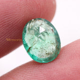 Natural Emerald Oval Faceted Cut Loose Gemstone 10X7mm Healing Gemstone For Making Jewelry