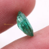 Natural Emerald Oval Faceted Cut Loose Gemstone 10X7mm Healing Gemstone For Making Jewelry