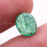 Natural Emerald Oval Faceted Cut Loose Gemstone 9X7mm Healing Gemstone For Making Jewelry