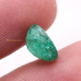 Natural Emerald Oval Faceted Cut Loose Gemstone 9X7mm Healing Gemstone For Making Jewelry