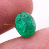 Loose Gemstone Natural Emerald Oval Faceted Cut 9X7mm Healing Gemstone For Making Jewelry