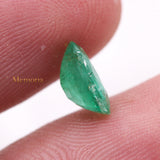 Loose Gemstone Natural Emerald Oval Faceted Cut 9X6mm Healing Gemstone For Making Jewelry