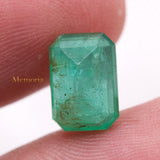 Natural Emerald Rectangle Shaped Faceted Gemstone 10X7mm Healing Loose Gemstone For Making Jewelry