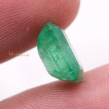 Natural Emerald Rectangle Shaped Faceted Gemstone 10X7mm Healing Loose Gemstone For Making Jewelry