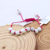 Natural Howlite Gemstone Thread Bracelet