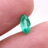 Natural Emerald Marquise Faceted Cut Gemstone 8X4mm Healing Loose Gemstone For Making Jewelry