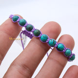 Natural Turquoise Gemstone Thread Bracelet