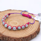 Natural Aquamarine Gemstone Thread Bracelet