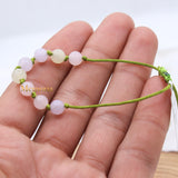 Natural Rose Quartz Gemstone Thread Bracelet