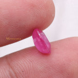 Natural Ruby Oval Shaped Faceted Gemstone 9X7mm Healing Loose Gemstone For Making Jewelry