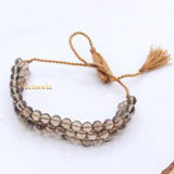 Natural Smoky Quartz Gemstone Thread Bracelet