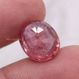 Natural Ruby Oval Shaped Faceted Gemstone 14X11mm Healing Loose Gemstone For Making Jewelry