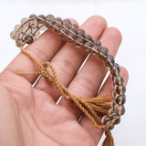 Natural Smoky Quartz Gemstone Thread Bracelet